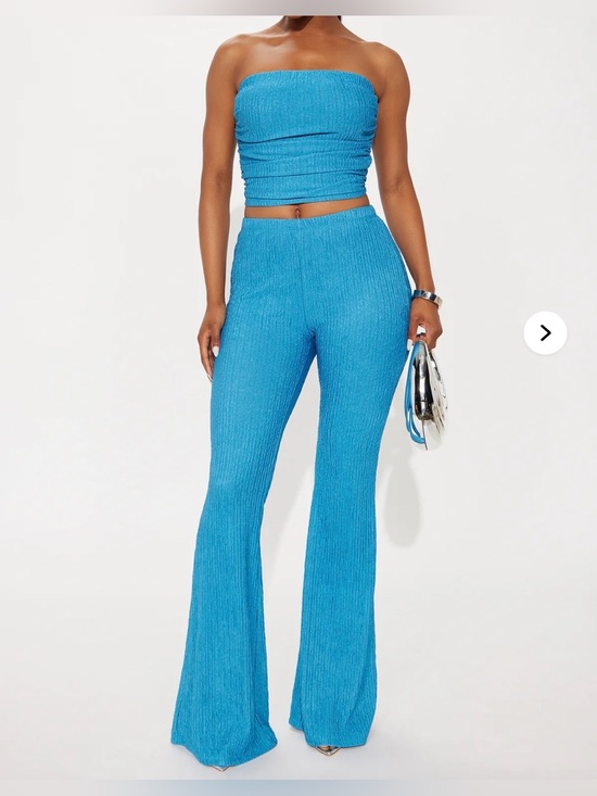 Pants - Sabrina Strapless Textured Pant Set
